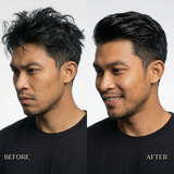 Matte Balm
Before and after using Wuli Hair Care Matte Balm on curly hair, showcasing the defining and styling benefits of this Australian-made vegan product