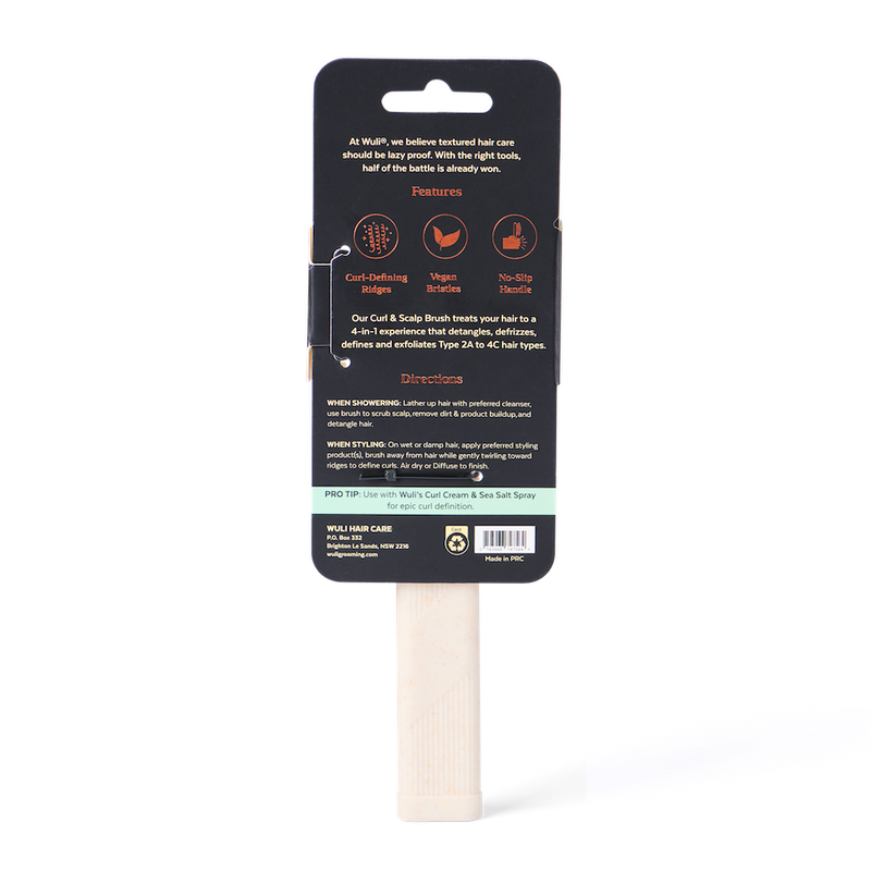 Curl & Scalp Brush for Wavy & Curly Hair | Australian | Wuli Wuli Hair Care Curl & Scalp Brush for Wavy & Curly Hair | Australian | Wuli Wuli Hair Care